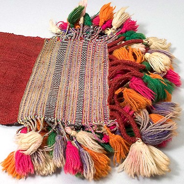 We awarded £265,000 in 2020 to the University of Oxford Textile Study Centre, providing new opportunities for conservation, study and engagement of the 8,000 textiles objects in the Pitt Rivers Museum (where only about 75 of these objects are currently accessible). Pictured here is a camel saddle cloth collected by Gigi Crocker Jones in Oman. 2003.9.58 © Pitt Rivers Museum, University of Oxford